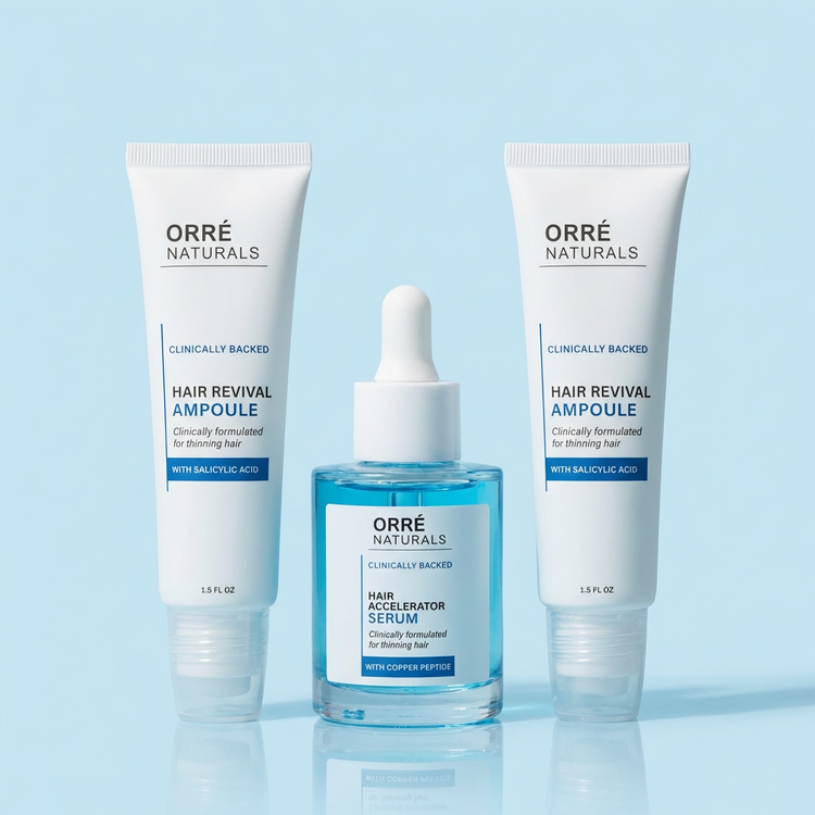 OrréNaturals™ Hair Growth Essentials (2 Ampoules + 1 Serum)